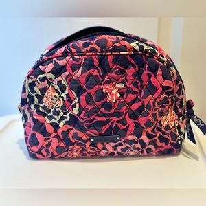 Vera Bradley Large Cosmetic Bag and Brush Case
